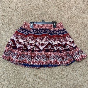 Forever 21 Printed Mini Skirt Size 10